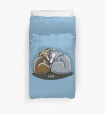 Italian Greyhound Huddle Duvet Cover