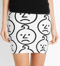 Sad Onion Face Mini Skirt