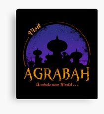 Besuche Agrabah Leinwanddruck