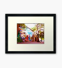 mural Framed Print