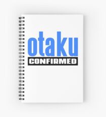 Otaku Confirmed (Blue / Black) Spiral Notebook