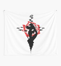 Twisted Fate Rose Wall Tapestry