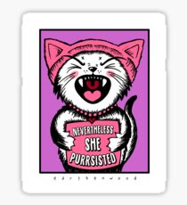 Purrsist Cat Sticker