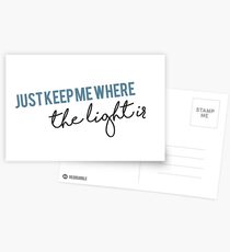John Mayer Gravity Lyric - Just keep me where the light is Postcards