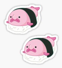 blobfish sushi Sticker