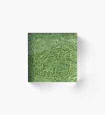 Pressed Peas Acrylic Block