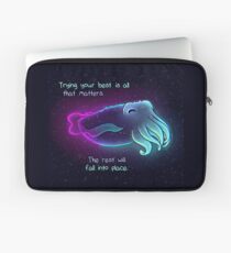 "Trying Your Best is All That Matters" Galaxy Cuttlefish Laptop Sleeve