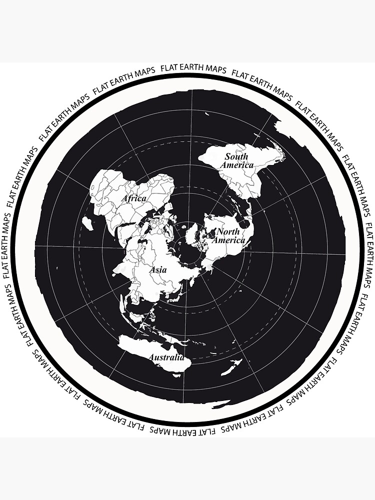 flat earth map high resolution