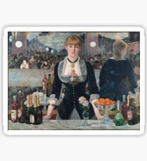Edouard Manet - Eine Bar im Folies-Bergère Sticker