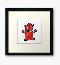 cartoon monster Framed Print