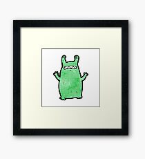 cartoon monster Framed Print