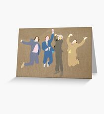 The Channel 4 news team Greeting Card