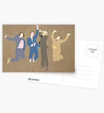 The Channel 4 news team Postcards