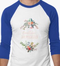 Nevertheless, She Persisted Men's Baseball ¾ T-Shirt