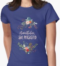 Nevertheless, She Persisted Women's Fitted T-Shirt