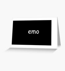 Emo Greeting Card