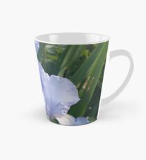 A stem of blue irises Tall Mug
