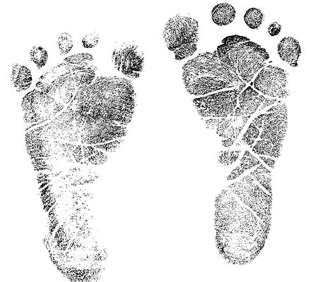 Baby Footprints: Stickers | Redbubble