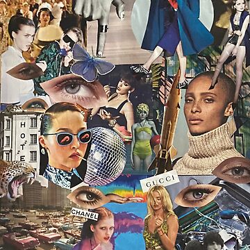 Collage y2k aesthetic magazines cover | Art Board Print