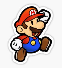 Pegatina Super Paper Mario Jumping