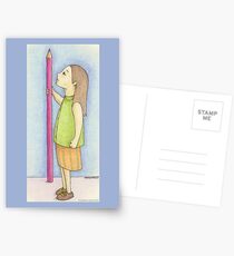 Pencil Girl Postcards