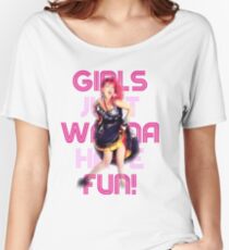 Cyndi Lauper - Girls Just Wanna Have Fun Women's Relaxed Fit T-Shirt