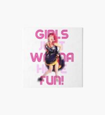 Cyndi Lauper - Girls Just Wanna Have Fun Art Board