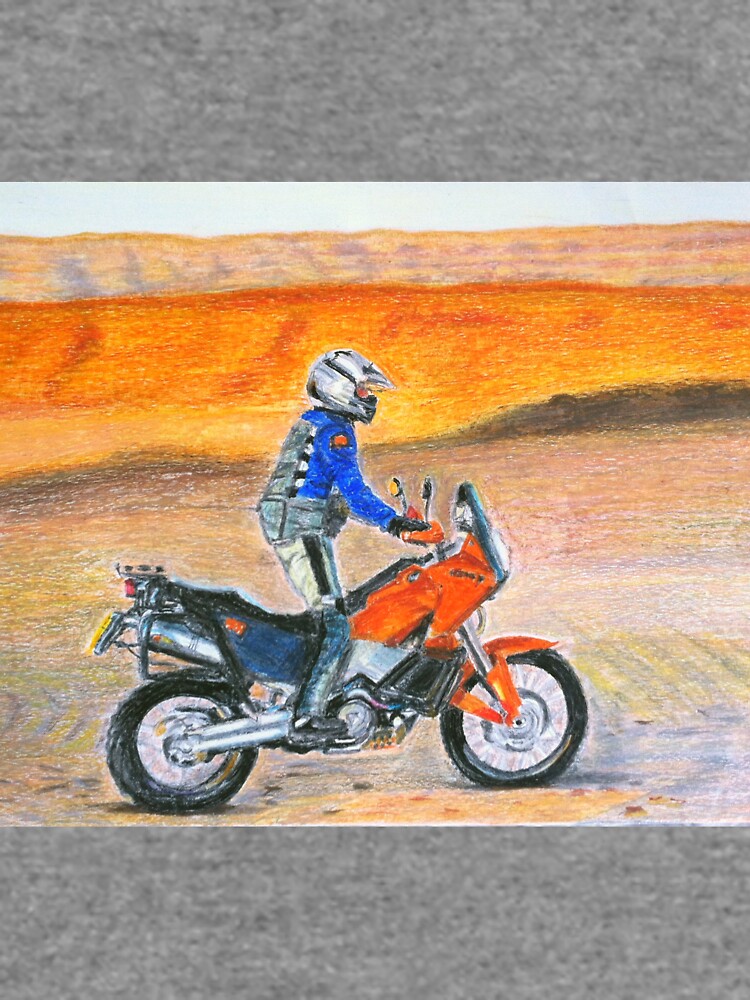 KTM 990 Adventure Dune Rider at sunset by DucatiCatArt