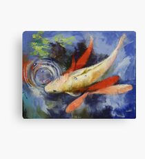 Koi and Water Ripples Canvas Print
