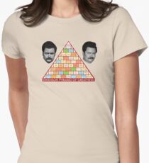 Camiseta entallada La pirámide de la grandeza de Ron Swanson