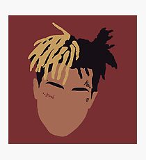 XXXTENTACION Minimal Design - Red Photographic Print