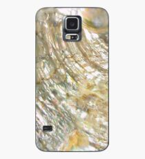 Perlmutt Art Deco Telefon Fall Hülle & Klebefolie für Samsung Galaxy