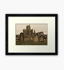 Whitby Gravestones Framed Print