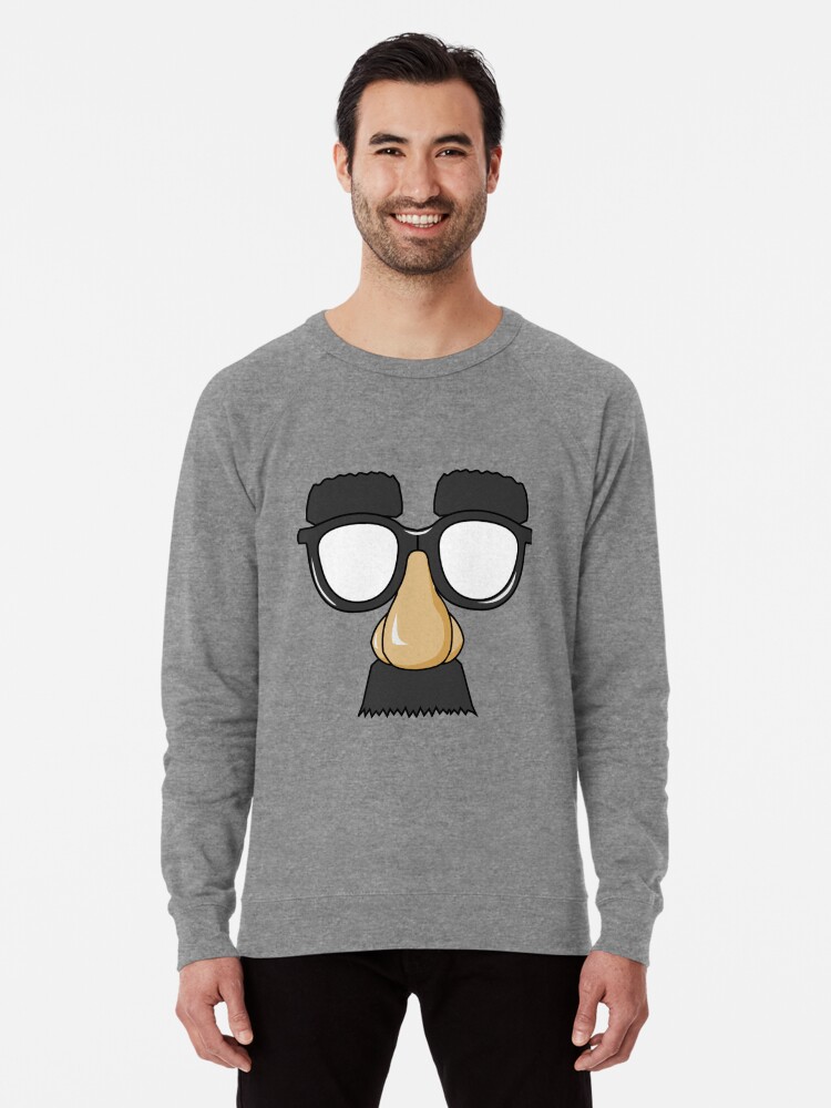 Hilarious And Laughable Cartoon Face With Nerd Glasses And Big