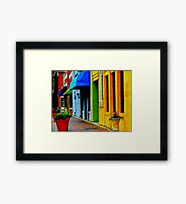 Marietta Square - awnings Framed Print