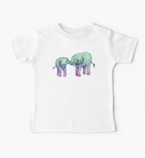 Baby-Elefant-Liebe Baby T-Shirt