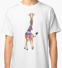 Cold Outside - Cute Giraffe Illustration Classic T-Shirt