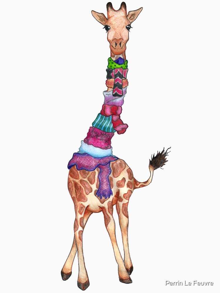 Cold Outside - Cute Giraffe Illustration by PerrinLeFeuvre
