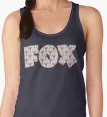 Fox Pattern on Sage Women's Tank Top
