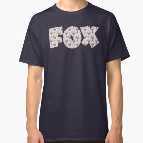 Fox Pattern on Sage Classic T-Shirt