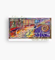 With God Canvas Print