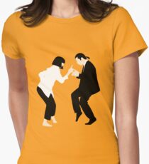 Pulp Fiction // Jack Rabbit Slim’s Restaurant Dance Scene // Unique Minimalist Design Women's Fitted T-Shirt