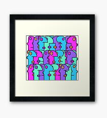 Make up your mind about the wall dammit Framed Print