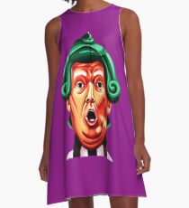 Oompa Loompa Trumpf A-Linien Kleid