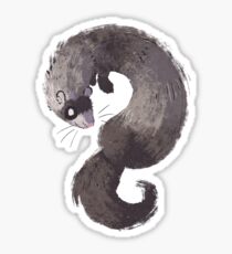 Squiggle Ferret Sticker