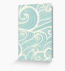 Wave Swirl Pattern Greeting Card