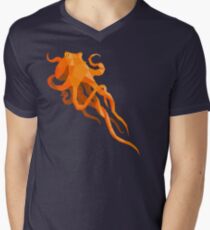 Geometric Octopus Men's V-Neck T-Shirt
