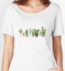Camiseta ancha para mujer Cactus