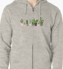 Cactus Zipped Hoodie