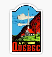 Quebec PQ Province Vintage Travel Decal Sticker